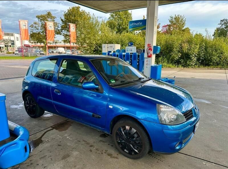 Blau Gebraucht 2003 Renault Clio II Kleinwagen | 1.500 € - Bild 1/4