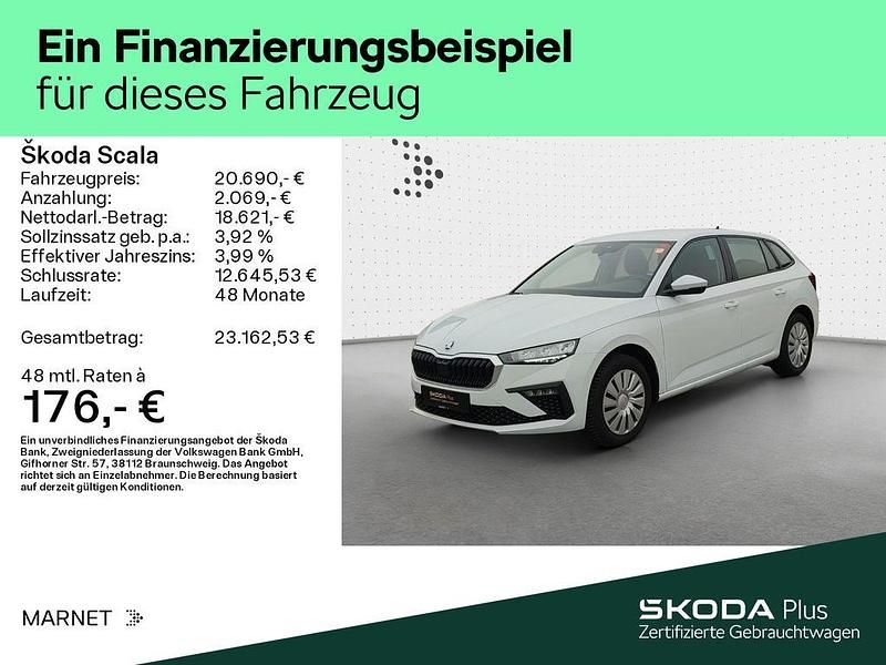 Gebraucht Skoda Scala Essence 116 PS (85 kW) 2025 Moonweiß perleffekt Kleinwagen