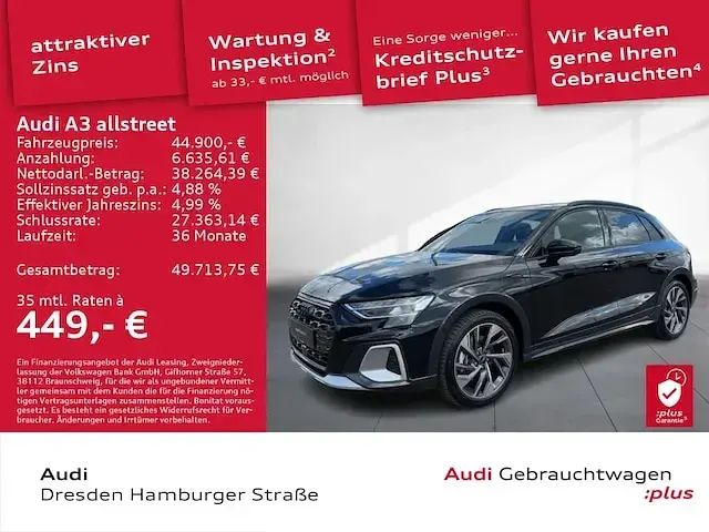 Gebraucht Audi A3 e-tron Ambiente 204 PS (150 kW) 2025 Mythosschwarz metallic Kleinwagen