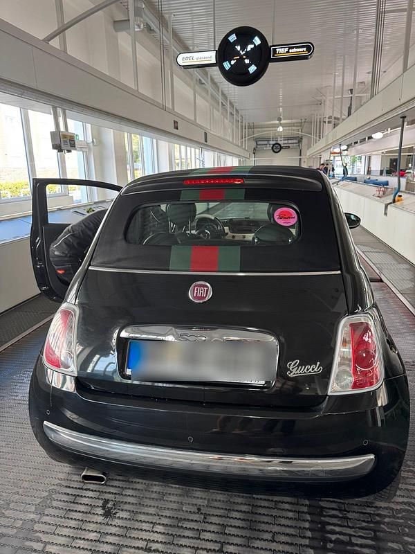 Schwarz Gebraucht 2013 Fiat 500C Cabrio | 8.500 € - Bild 1/4