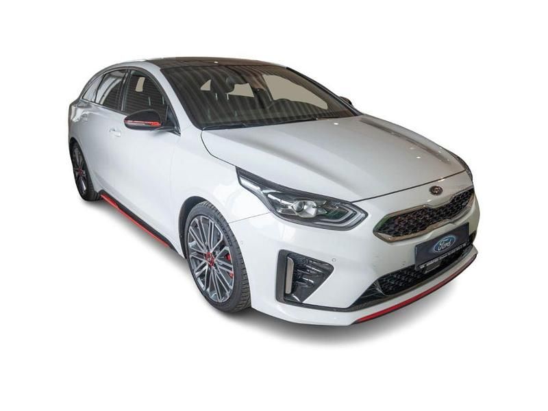 Gebraucht Kia ProCeed GT 204 PS (150 kW) 2021 Hw2) deluxeweiss met. (weiss Kombi