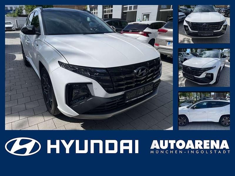 Atlas white / sol Gebraucht 2023 Hyundai Tucson N Line SUV | 29.975 € (Fairer Preis) - Bild 1/4