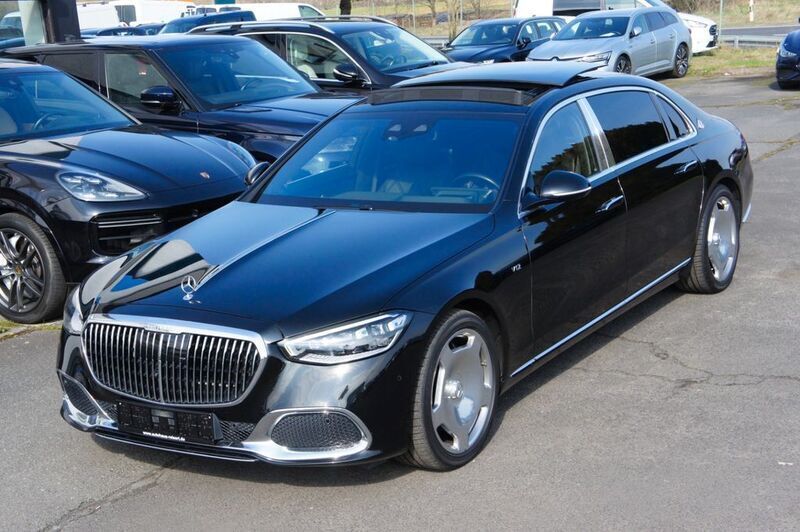 Obsidianschwarz metalliclack Gebraucht 2021 Mercedes S680 Maybach Limousine | 149.999 € - Bild 1/4