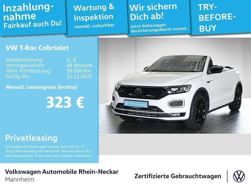 Weiß Gebraucht 2021 VW T-Roc Cabriolet R-line Cabrio | 23.999 € (Guter Preis) - Bild 1/3