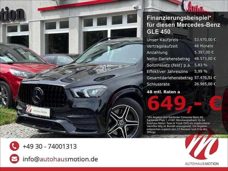 Ung. schwarz unilack Gebraucht 2019 Mercedes GLE450 AMG AMG line SUV | 53.970 € (Fairer Preis) - Bild 1/4