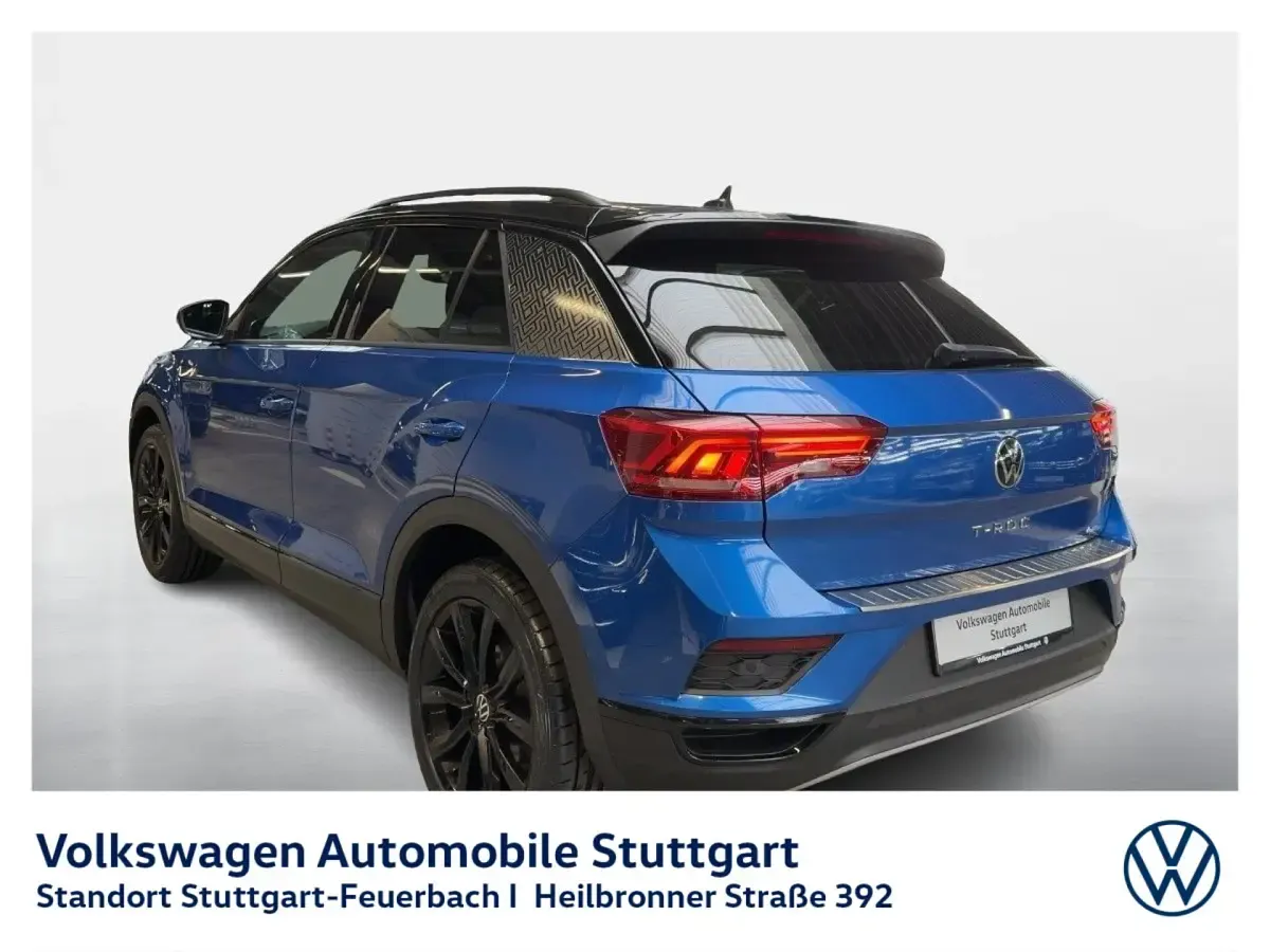 Gebraucht VW T-Roc Sport 150 PS (110 kW) 2022 Ravennablau metallic schwarz SUV
