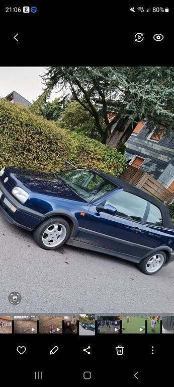 Blau Gebraucht 1994 VW Golf Cabriolet Cabrio | 1.800 € - Bild 1/4