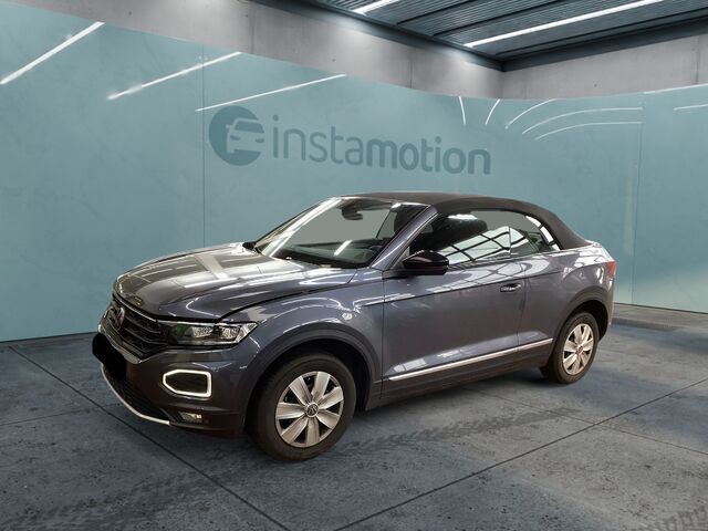 Grau Gebraucht 2021 VW T-Roc Cabriolet Style Cabrio | 21.995 € (Fairer Preis) - Bild 1/2