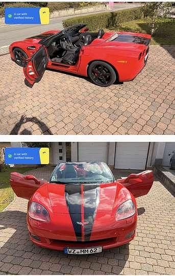 Gebraucht Corvette C6 404 PS (297 kW) 2007 Rot Cabrio