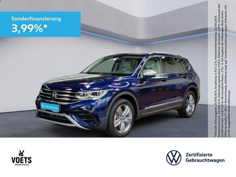 Blau Gebraucht 2024 VW Tiguan Allspace Elegance SUV | 40.850 € (Superpreis) - Bild 1/4