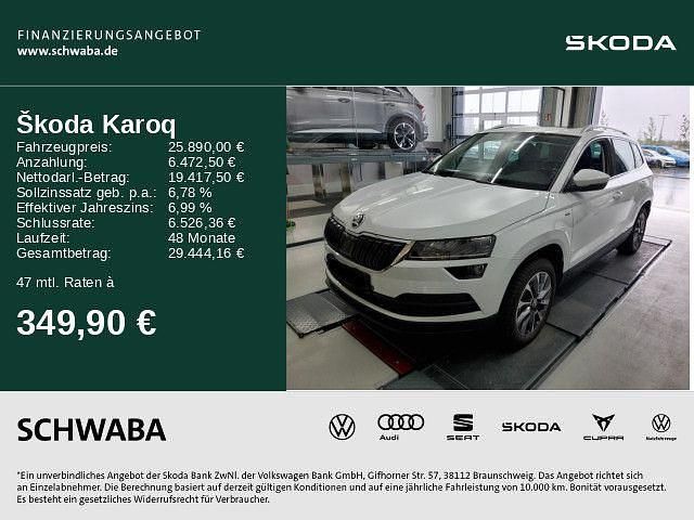 Weiß Gebraucht 2020 Skoda Karoq Drive SUV | 25.890 € (Etwas zu teuer) - Bild 1/4