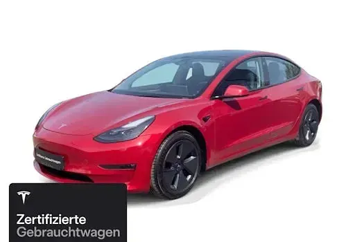 Brugt Tesla Model 3 Long Range RWD 208 kW (283 HK) 2021 Rød Sedan
