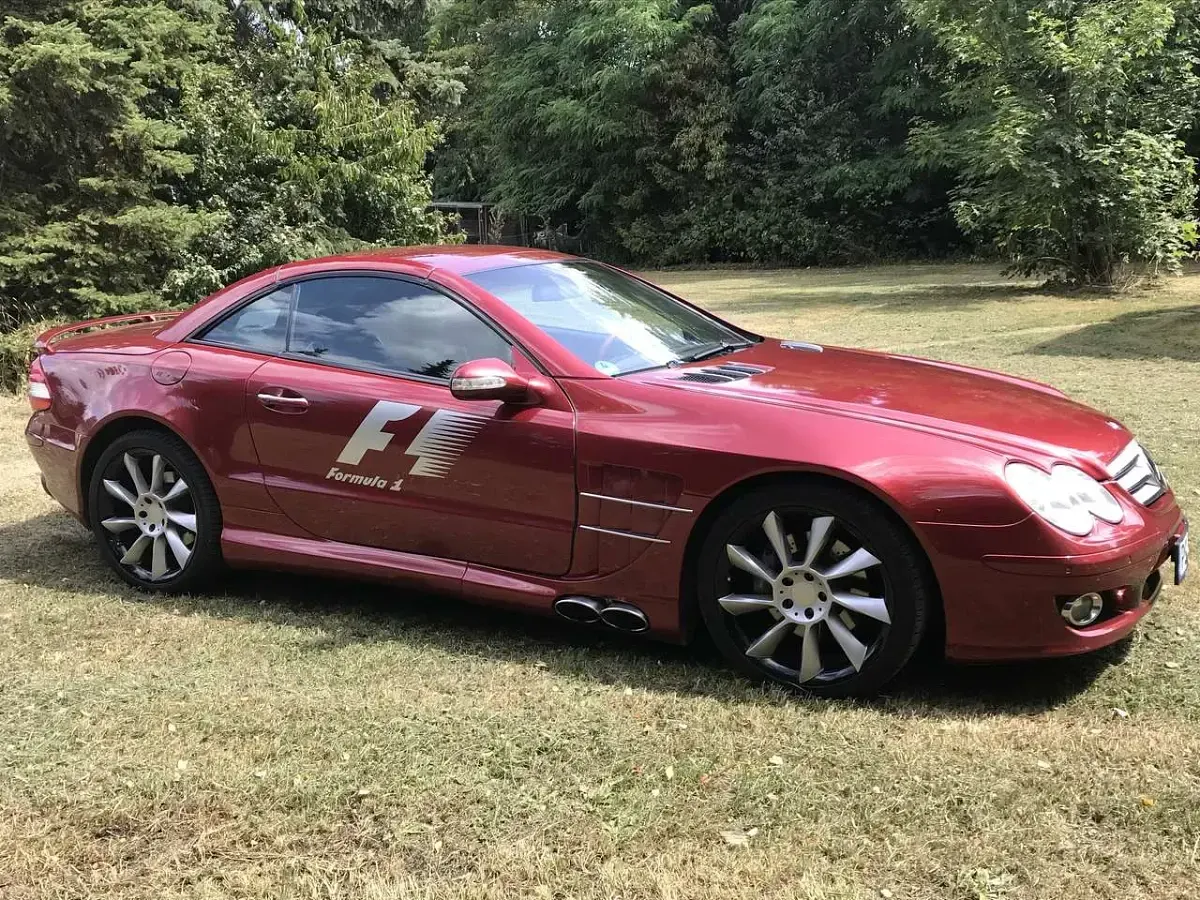 Gebraucht Mercedes SL500 Edition 306 PS (225 kW) 2002 Rot Cabrio