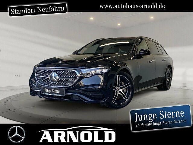 Schwarz (obsidianschwarz) Gebraucht 2023 Mercedes E200 AMG line Kombi | 43.400 € (Superpreis) - Bild 1/4