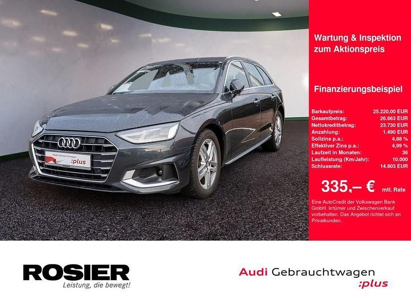 Grau / manhattangrau Gebraucht 2021 Audi A4 Advanced Plus Kombi | 25.220 € (Guter Preis) - Bild 1/4