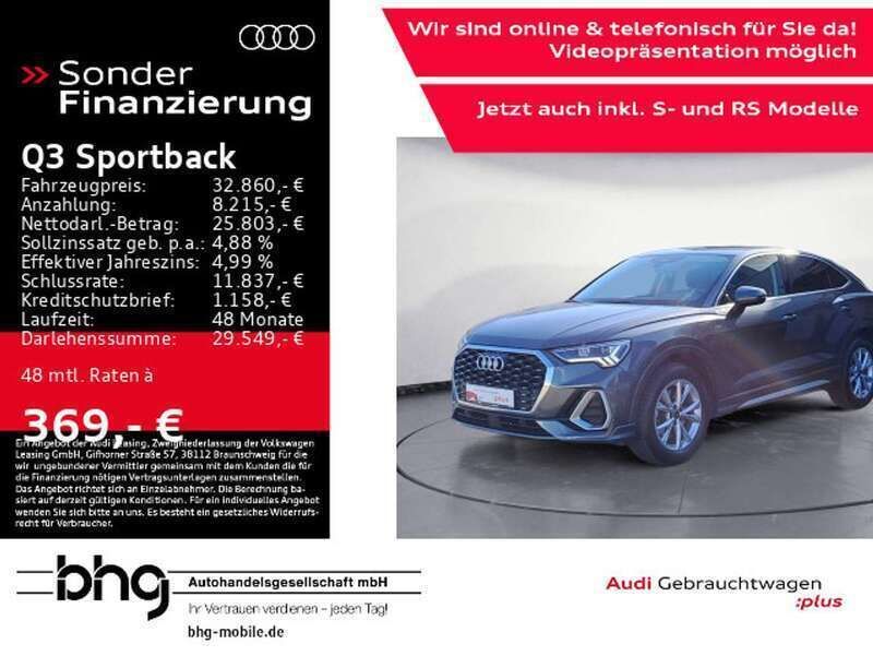Daytonagrau perleffekt Gebraucht 2022 Audi Q3 S-Line SUV | 32.860 € (Fairer Preis) - Bild 1/4