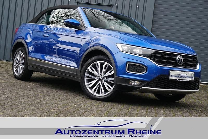 Gebraucht VW T-Roc Cabriolet Style 150 PS (110 kW) 2021 Blau Cabrio