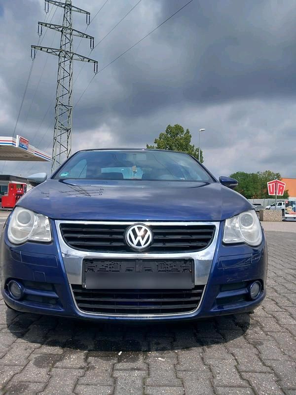 Blau Gebraucht 2008 VW Eos Cabrio | 2.990 € (Guter Preis) - Bild 1/4