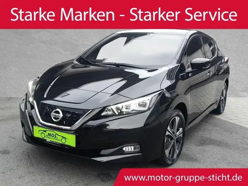 Black metallic Gebraucht 2021 Nissan Leaf N-Connecta Kleinwagen | 17.970 € (Guter Preis) - Bild 1/4