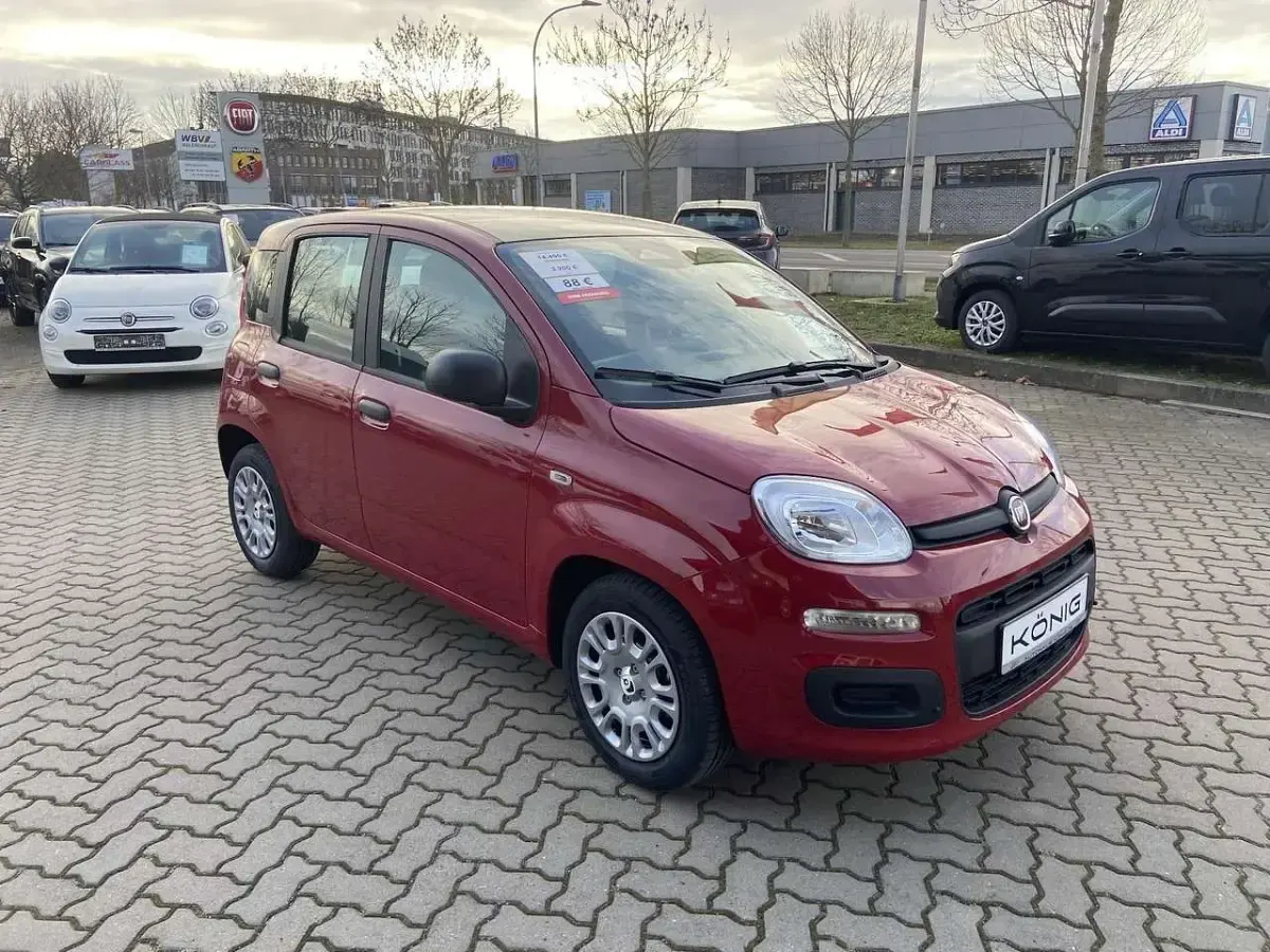 Neu Fiat Panda 69 PS (50 kW) 2025 Passione rot dach schwarz (rot Kleinwagen