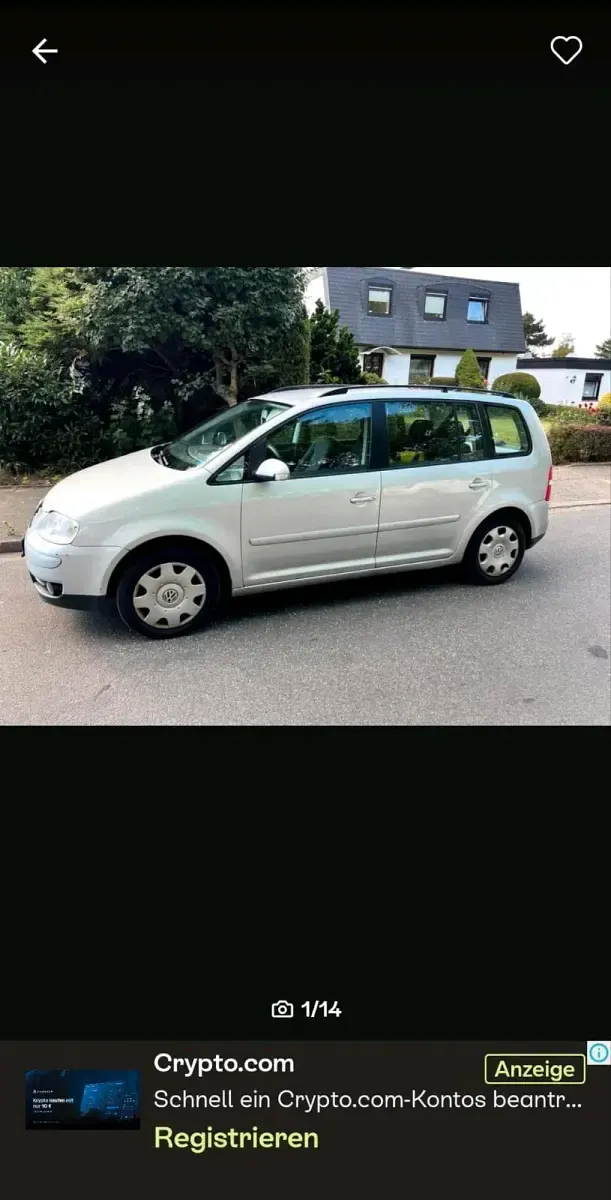 Gebraucht VW Touran 115 PS (84 kW) 2006 Silber Van / Kleinbus