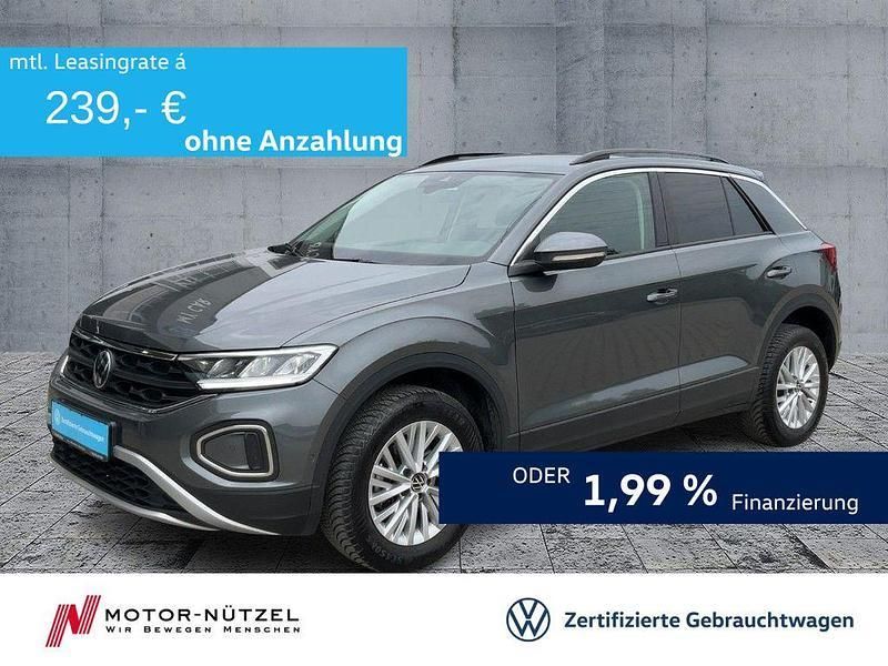 Grau Gebraucht 2024 VW T-Roc Life SUV | 22.230 € (Guter Preis) - Bild 1/4