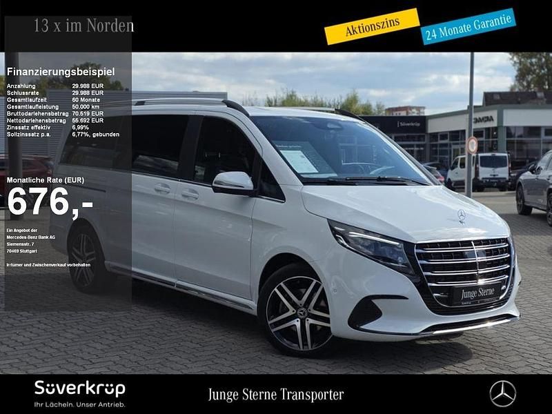 Weiß Gebraucht 2025 Mercedes V300 Exclusive Van / Kleinbus | 85.680 € (Etwas zu teuer) - Bild 1/3