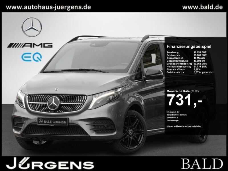 Selenitgrau metallic Gebraucht 2023 Mercedes V300 Avantgarde Van / Kleinbus | 68.999 € (Teuer) - Bild 1/4