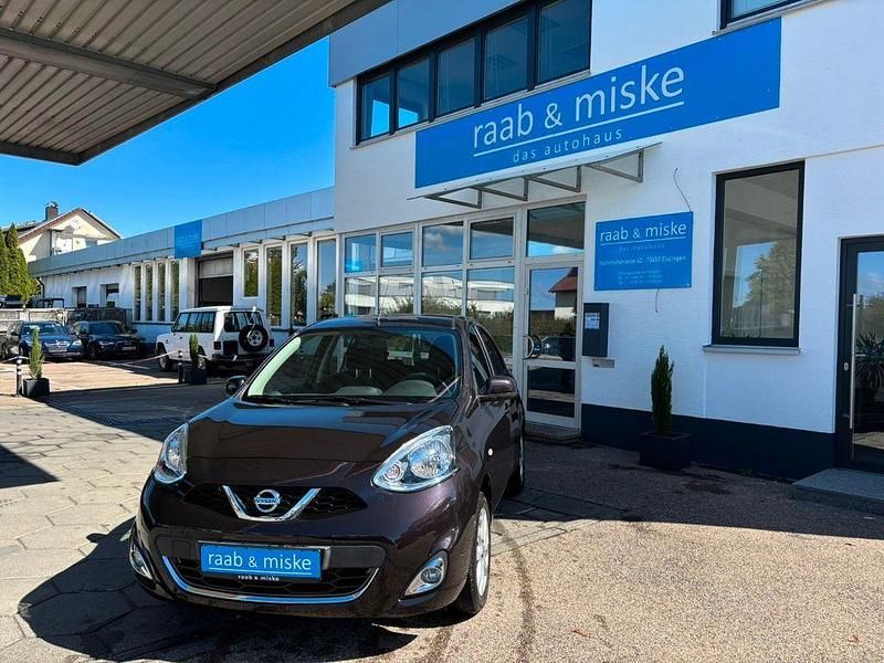 Schwarz Gebraucht 2016 Nissan Micra Acenta Kleinwagen | 7.990 € (Fairer Preis) - Bild 1/4