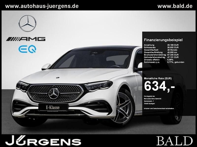 Weiss polarweiss Gebraucht 2024 Mercedes E450 AMG Limousine | 64.260 € (Guter Preis) - Bild 1/4