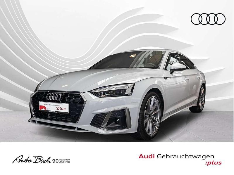 Gletscherweiß metallic Gebraucht 2024 Audi A5 S-Line Coupé | 43.640 € (Superpreis) - Bild 1/4