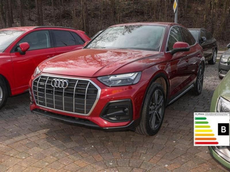Gebraucht Audi Q5 Sportback Advanced Plus 299 PS (219 kW) 2022 Matadorrot metallic (metallic) SUV