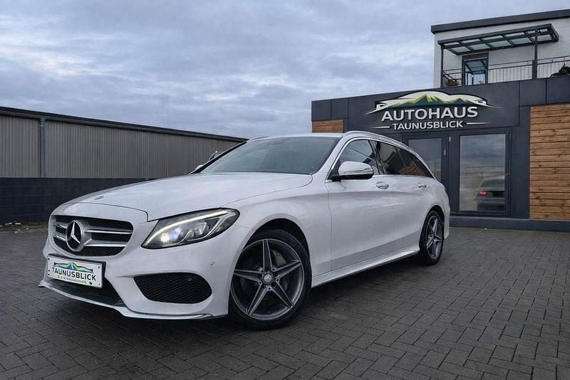 Gebraucht Mercedes C220 AMG line 170 PS (125 kW) 2015 Weiß Kombi