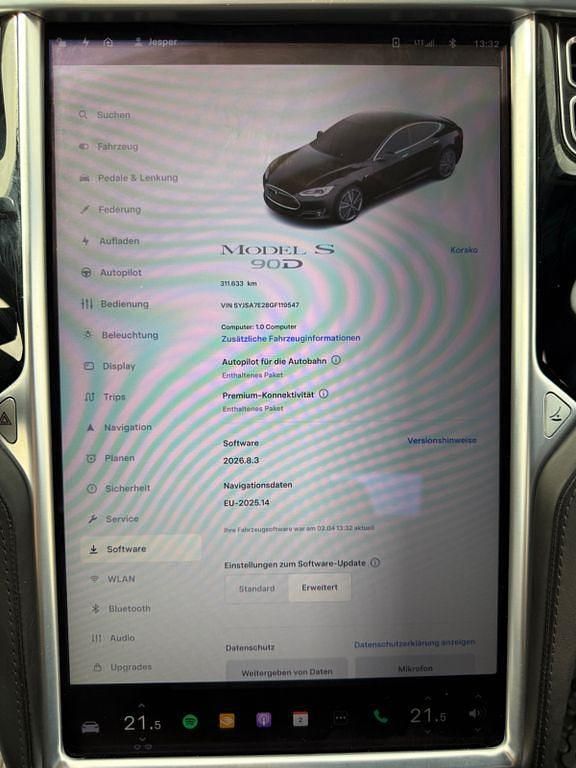 Gebraucht Tesla Model S 309 kW (421 PS) 2016 Schwarz Kleinwagen