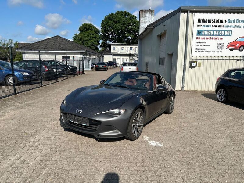 Grau Gebraucht 2017 Mazda MX5 Sports-Line Cabrio | 15.300 € - Bild 1/4
