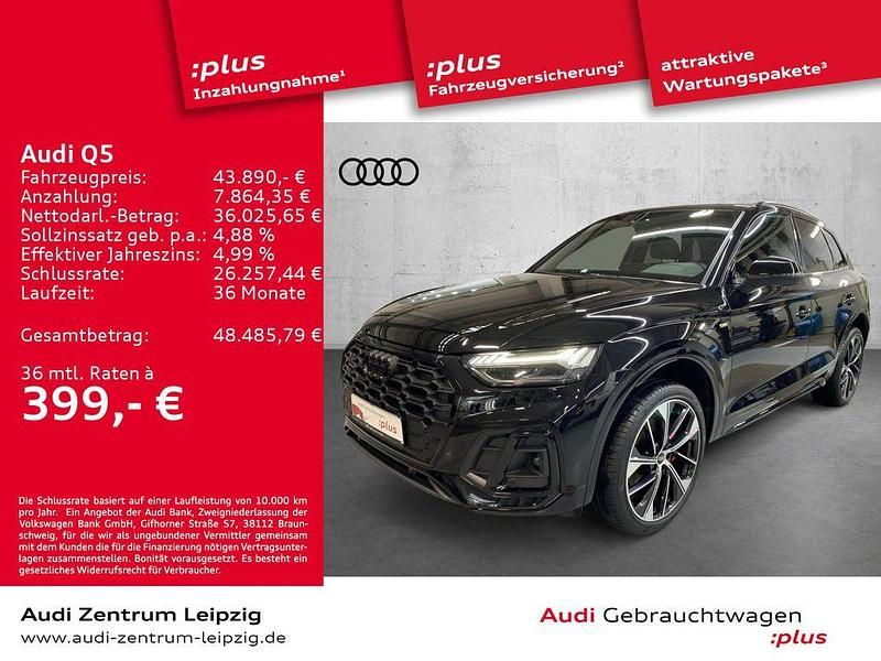 Mythosschwarz metallic Gebraucht 2023 Audi Q5 Ambiente SUV | 43.890 € (Etwas zu teuer) - Bild 1/3
