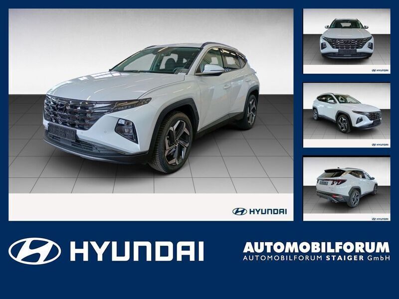 Serenity white / mic Gebraucht 2024 Hyundai Tucson Trend SUV | 30.990 € - Bild 1/4