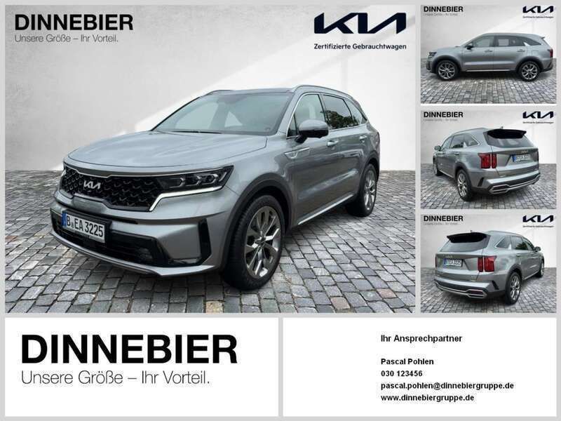 Stahlgrau met Gebraucht 2023 Kia Sorento 3 SUV | 48.590 € (Etwas zu teuer) - Bild 1/4