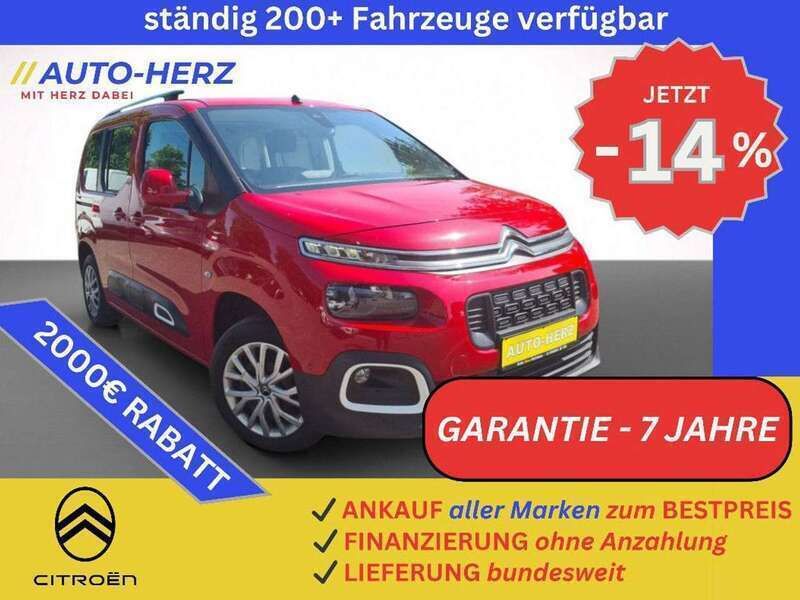 Rot Gebraucht 2020 Citroën Berlingo Feel Van / Kleinbus | 11.880 € (Guter Preis) - Bild 1/3