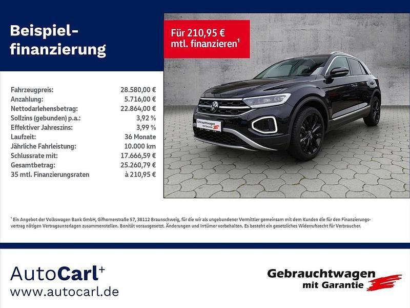 Deep black perleffekt Gebraucht 2022 VW T-Roc Style SUV | 28.580 € (Fairer Preis) - Bild 1/4