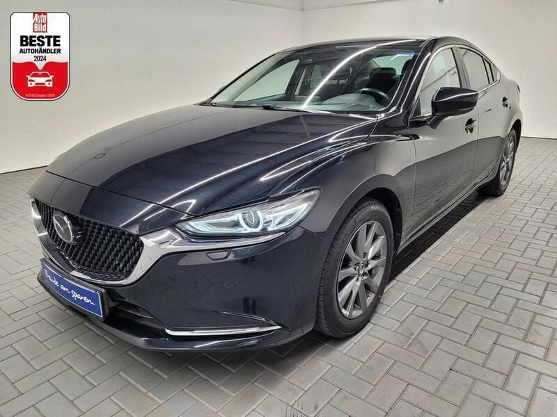 Schwarz (jetschwarzmet.) Gebraucht 2018 Mazda 6 Exclusive-Line Limousine | 19.900 € (Fairer Preis) - Bild 1/4