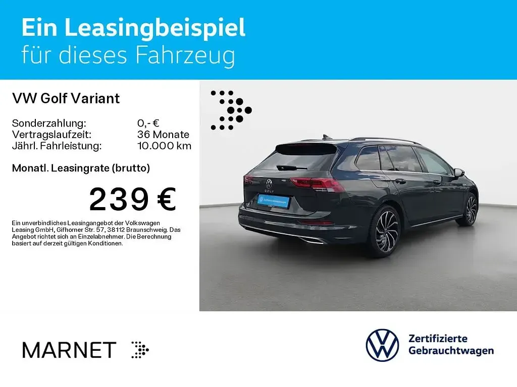 Brugt VW Golf VIII Style 150 HK (110 kW) 2023 Grå Stationcar