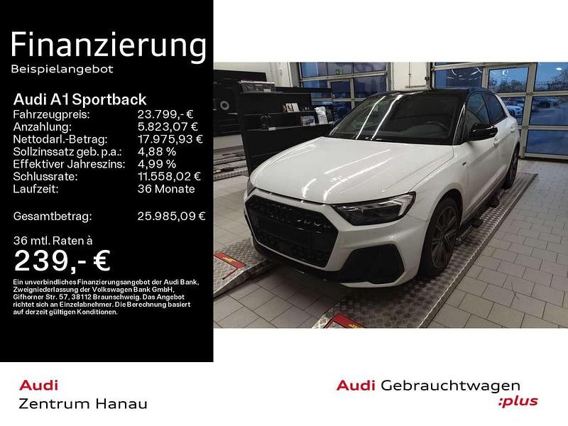 Gletscherweiß metallic Gebraucht 2023 Audi A1 S-Line Kleinwagen | 23.799 € (Fairer Preis) - Bild 1/4