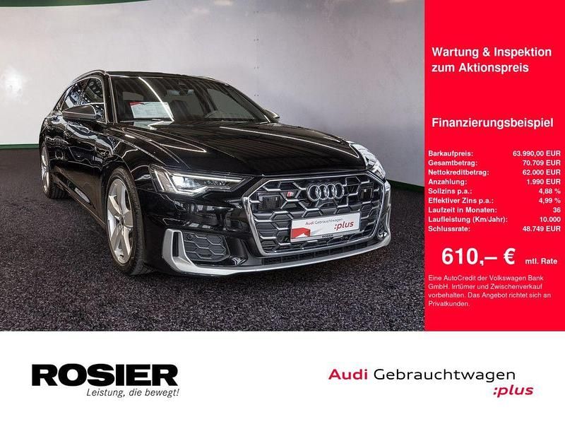 Schwarz / brillantschwarz Gebraucht 2024 Audi S6 Basis Kombi | 63.990 € (Guter Preis) - Bild 1/4