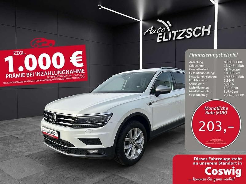 Weiß Gebraucht 2021 VW Tiguan Allspace Highline SUV | 27.950 € (Fairer Preis) - Bild 1/3