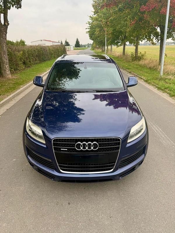 Blau Gebraucht 2008 Audi Q7 S-Line SUV | 8.990 € (Superpreis) - Bild 1/4