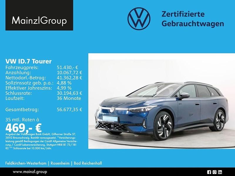 Gebraucht VW ID.7 GTX 250 kW (340 PS) 2025 Blau Kombi