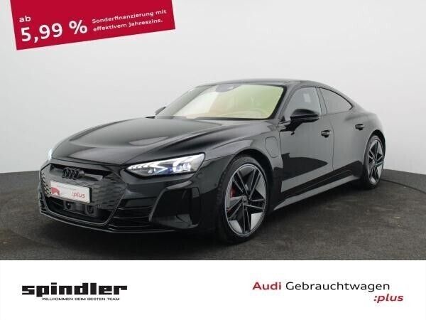 Schwarz (mythosschwarz metallic) Gebraucht 2021 Audi RS e-tron GT Ambiente Limousine | 82.981 € - Bild 1/4