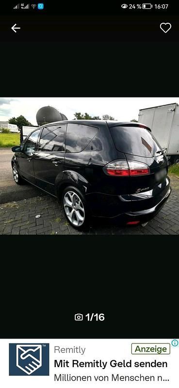 Gebraucht Ford S-MAX S 160 PS (117 kW) 2008 Schwarz Van / Kleinbus