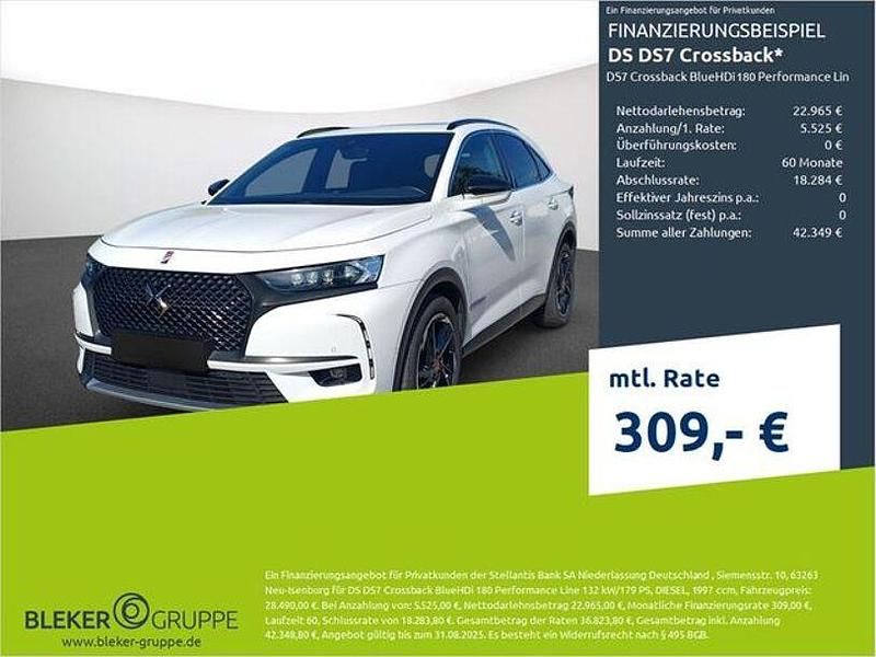 Polar weiß Gebraucht 2021 DS Automobiles DS7 Crossback Performance SUV | 24.680 € (Guter Preis) - Bild 1/3